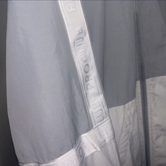 Gray ProBlub Windbreaker Jacket Zip up - Picture 3 of 3